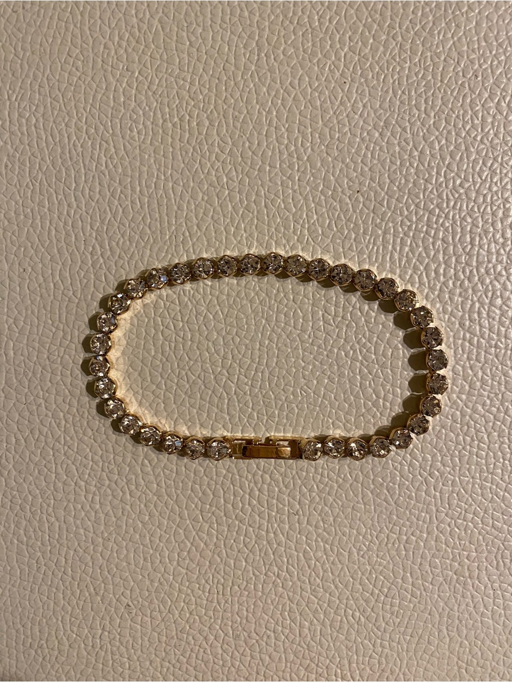 8CT Bezel Set Lab Created Diamond Tennis Bracelet 14K Gold Plated